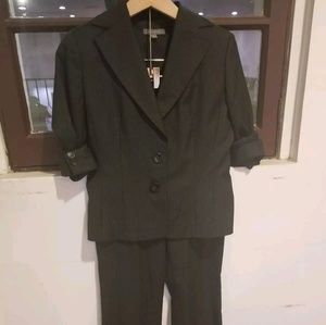 Ann Taylor Womens Business Pant Suit Pin Stripe